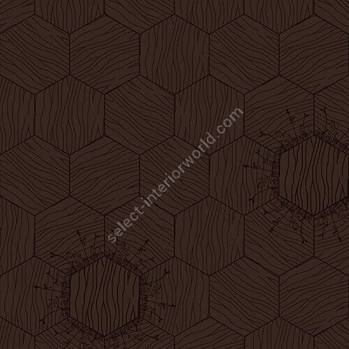 Bisazza / Wood - Decorations / Floral Moka