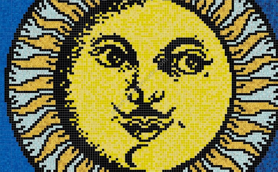 Bisazza / Mosaico - Decorations / Soli A Capri Blu (Collezione fornasetti)