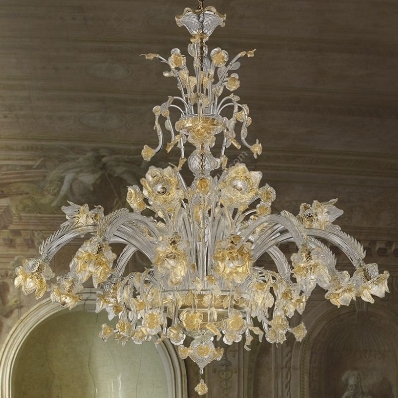 Glass & Glass Murano / Kronleuchter / Traditional Venetian chandeliers C-1910/15