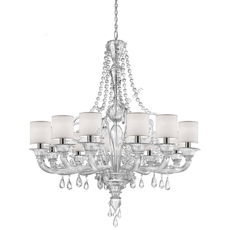 Glass & Glass Murano / Kronleuchter / Contemporary Venetian chandeliers C-2304/12P