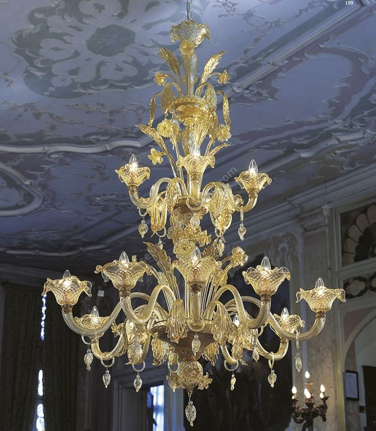 Glass & Glass Murano / Kronleuchter / Traditional Venetian chandeliers C-2638/15