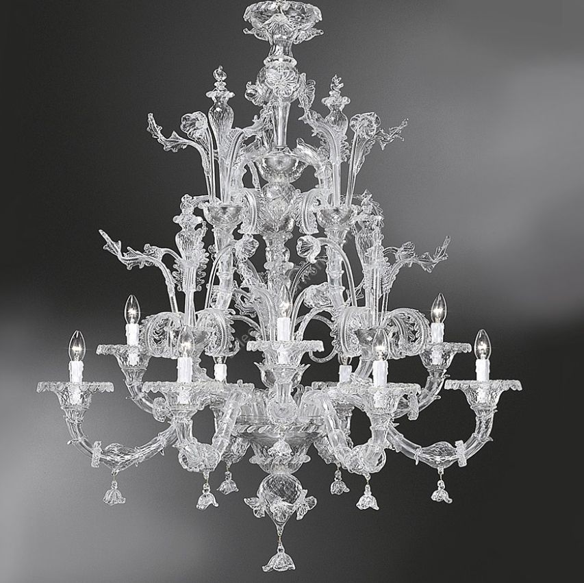 Glass & Glass Murano / Kronleuchter / Traditional Venetian chandeliers C-751/9