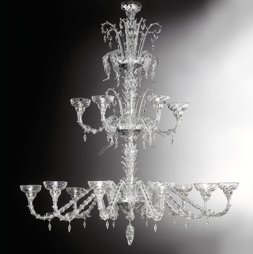 Glass & Glass Murano / Kronleuchter / Traditional Venetian chandeliers C-Atlantis Dubai - Vip 500/15