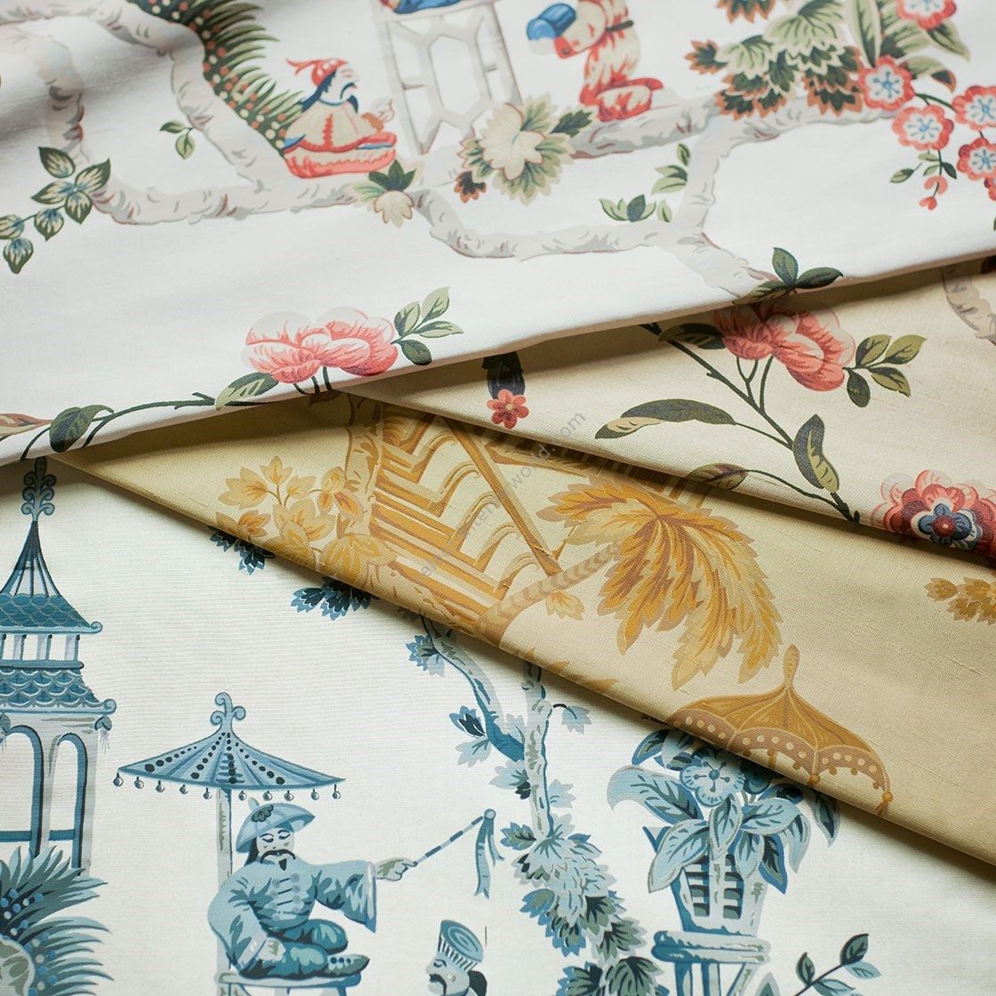 Beaumont & Fletcher / Textilien / Cathay Printed Silk