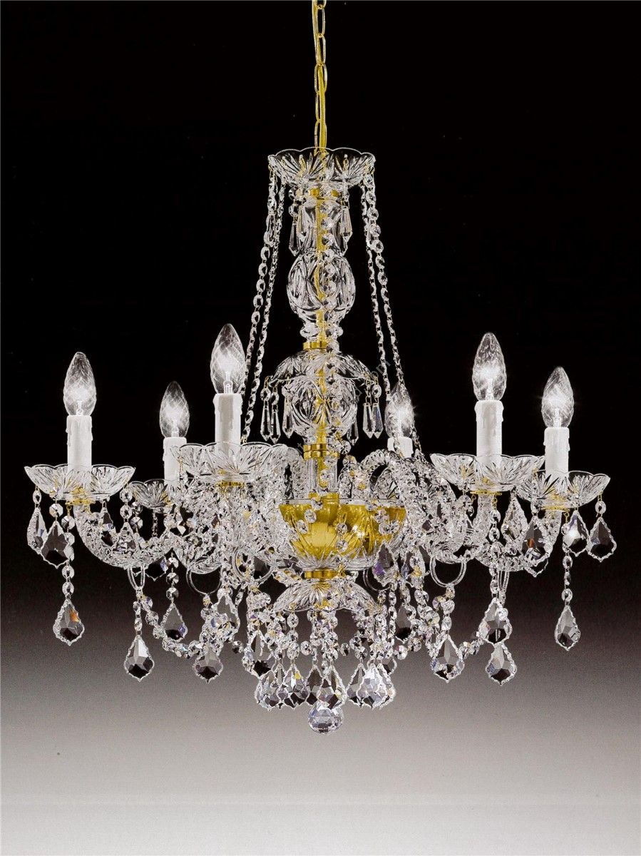 Italian Luxury Lighting / Chandeliers / Elegance Crystal 6 Lights D1303 006