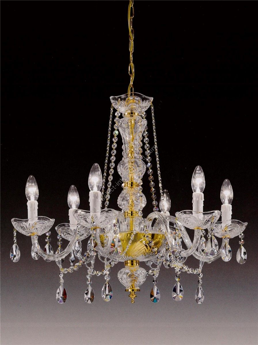 Italian Luxury Lighting / Chandeliers / Elegance Crystal 6 Lights D1304 006
