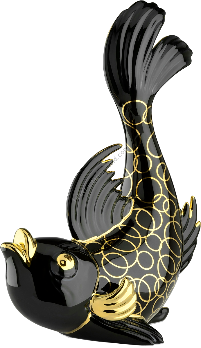 Le Porcellane / Animal Sculptures / Bolly Big Eyed Fish / Animali 7024/by
