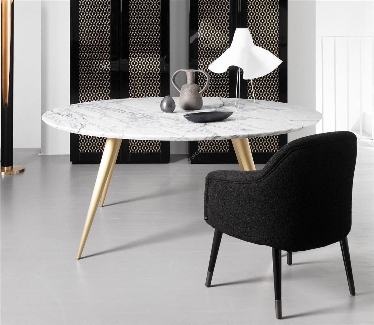 DOM Edizioni / Esstisch / Atlas Round Top Lacquered