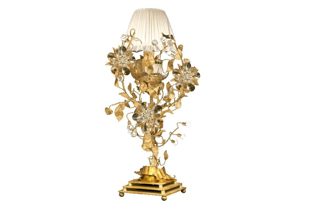 Mechini / Table Lamps / Bohemian Crystal and Murano Glass F106/1 Bis