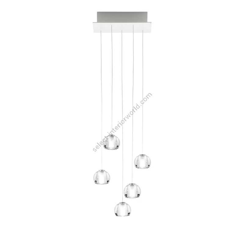 Fabbian / LED Deckenleuchten / Multispot Beluga F32 5 spots 30x15cm