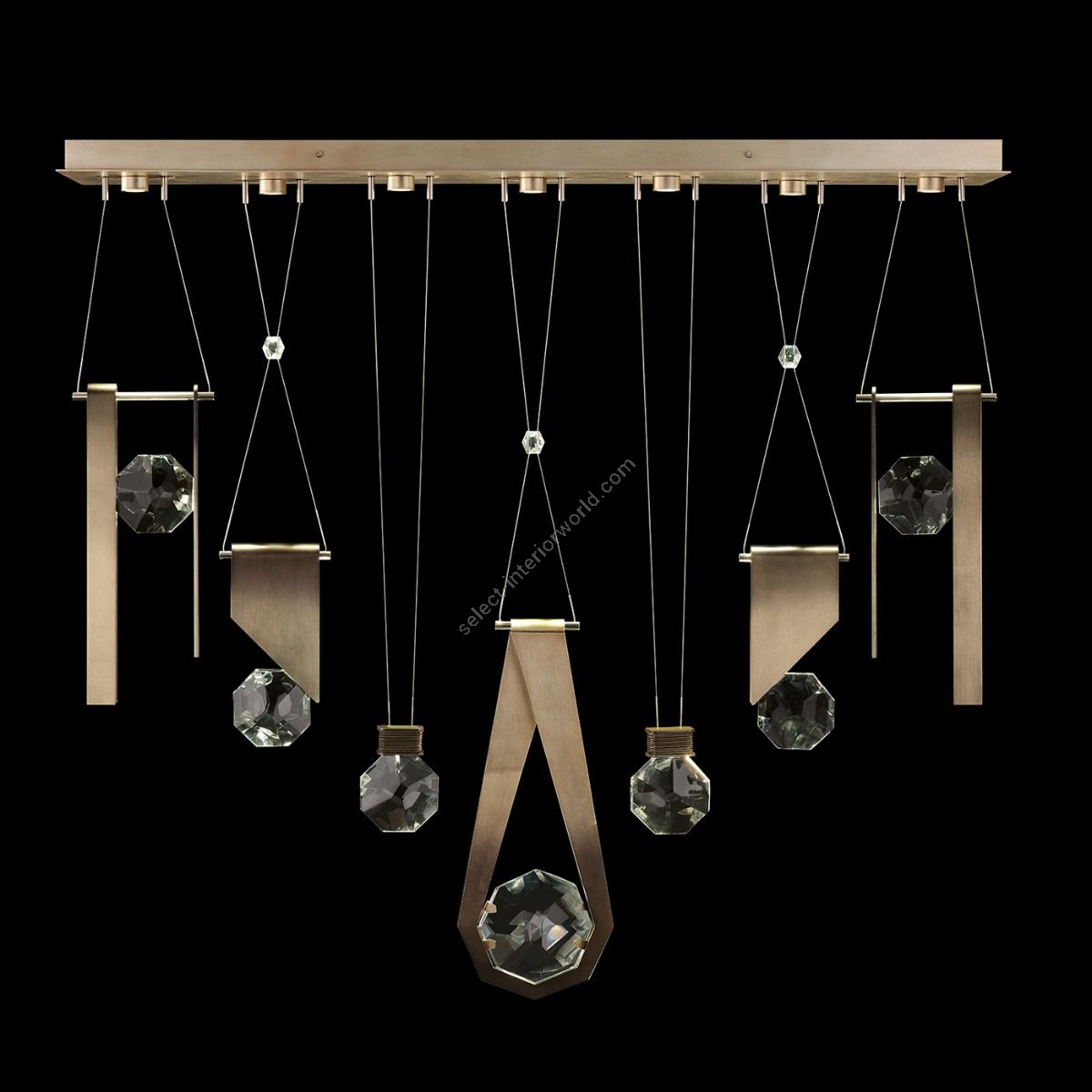 Fine Art Handcrafted Lighting / Pendants Lights / Aria 60″W 100007