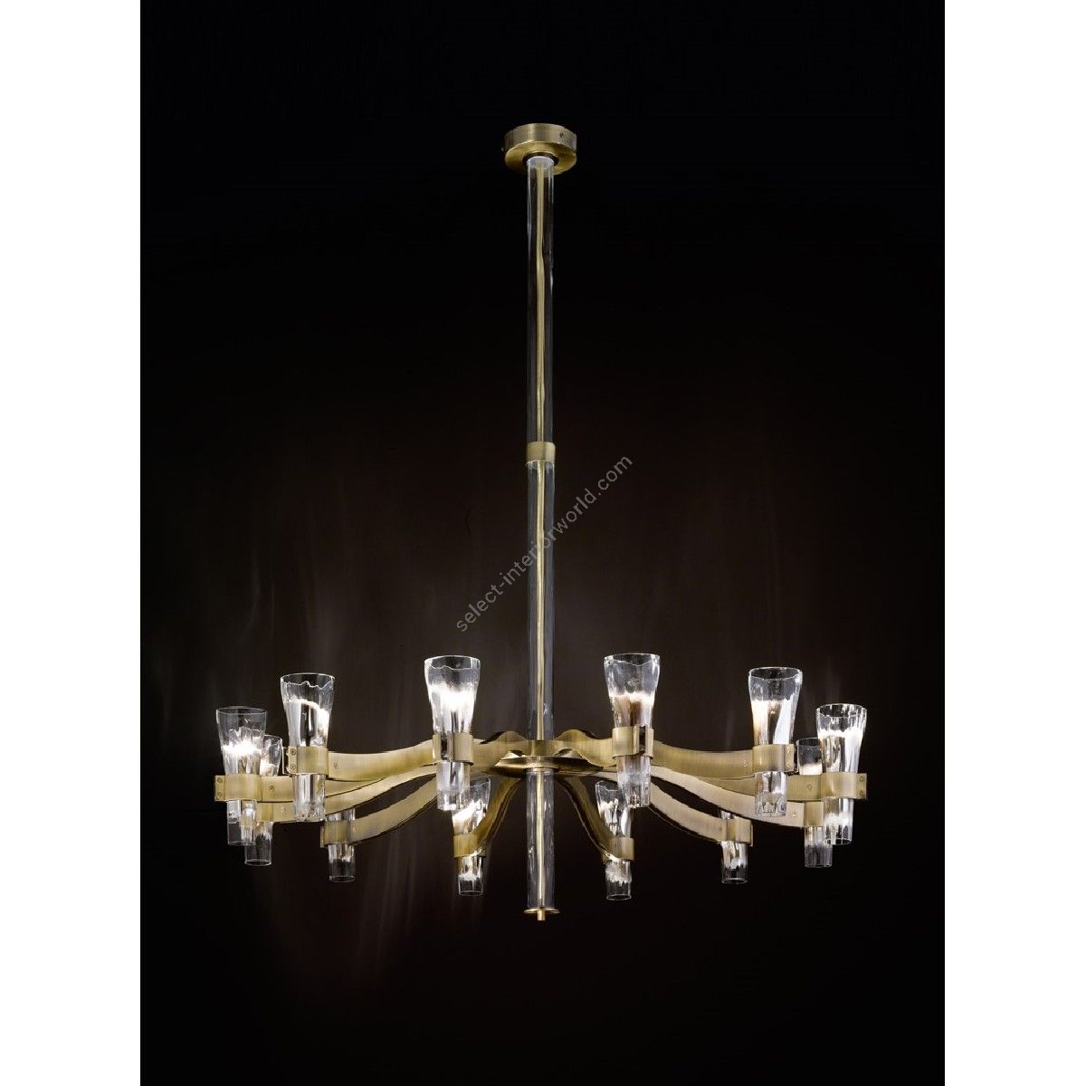 Arte Veneziana / Kronleuchter / Flesso Contemporary LCC-GLF-202-LC90