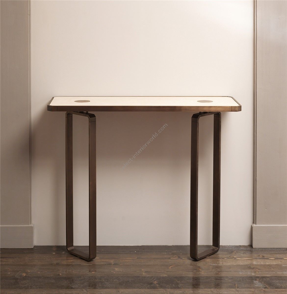 Officina Ciani / Console Tables / Brass with Marble Top HF2076CO Domino