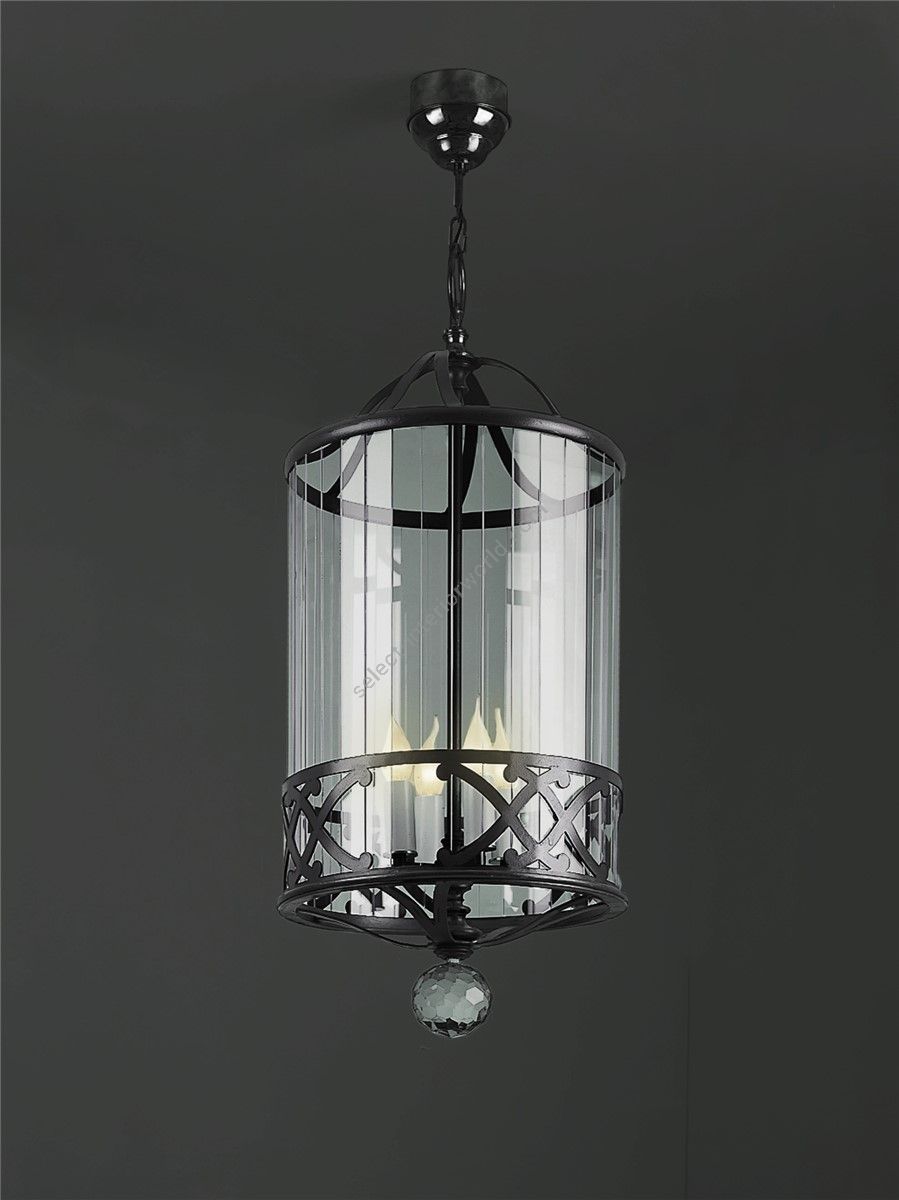 Officina Ciani / Chandeliers / with Decorations and Cut Glass HL1112CH-4 Helios