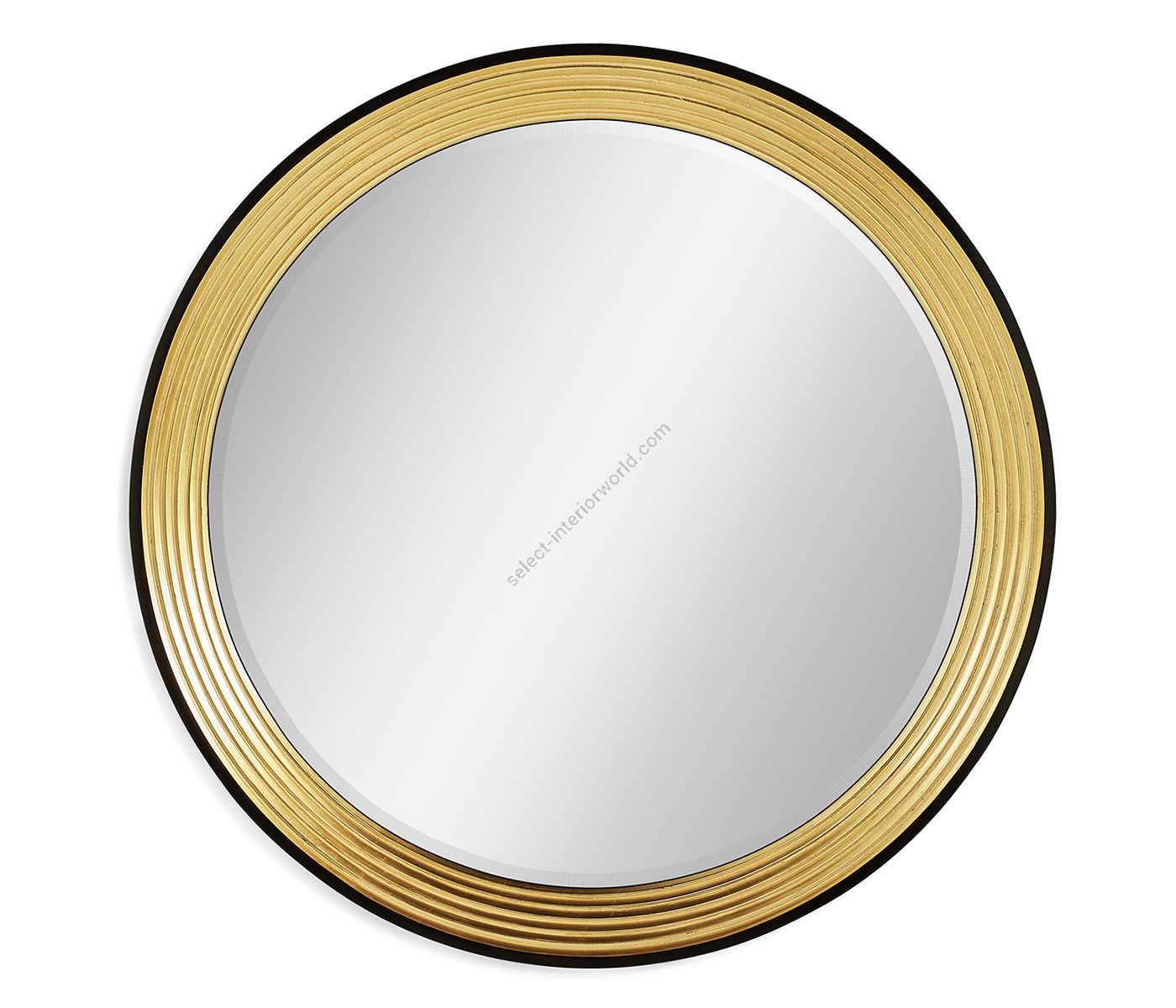 Jonathan Charles / Zeitgenössischer runder Spiegel vergoldet / 494462-GIL