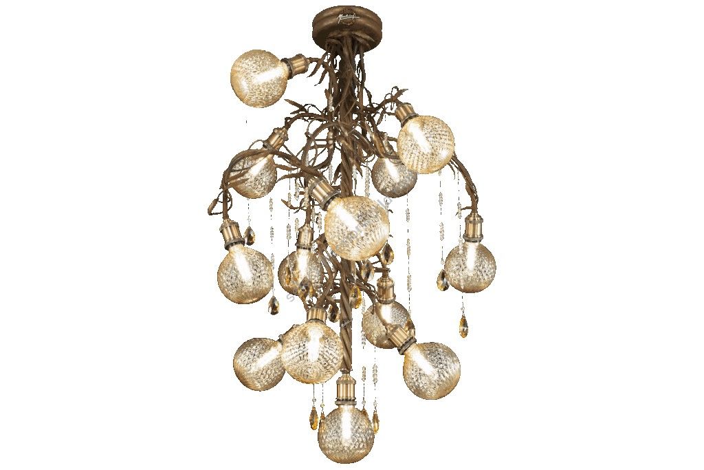 Mechini / Chandeliers / Coloured Bohemian Crystal 13 Lights L-MEK12/13