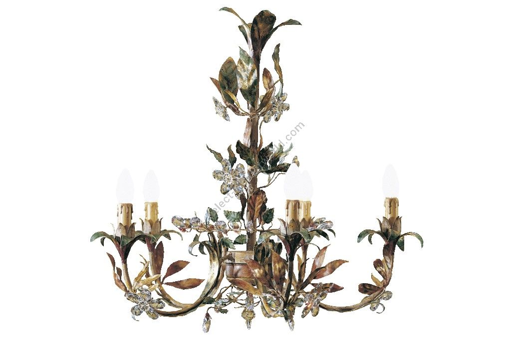 Mechini / Chandeliers / Wrought Iron with Clear Bohemian Crystal L-ZAGARA/5