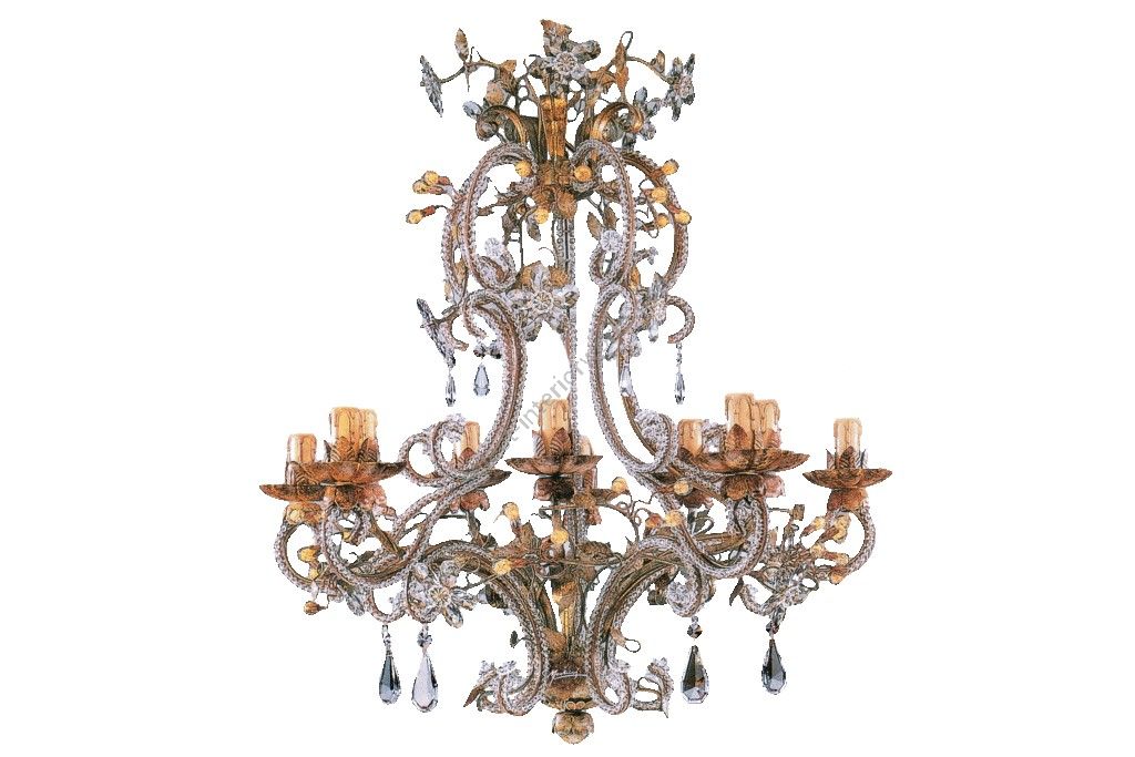Mechini / Chandeliers / Clear Bohemian Crystal & Murano Glass L102/10