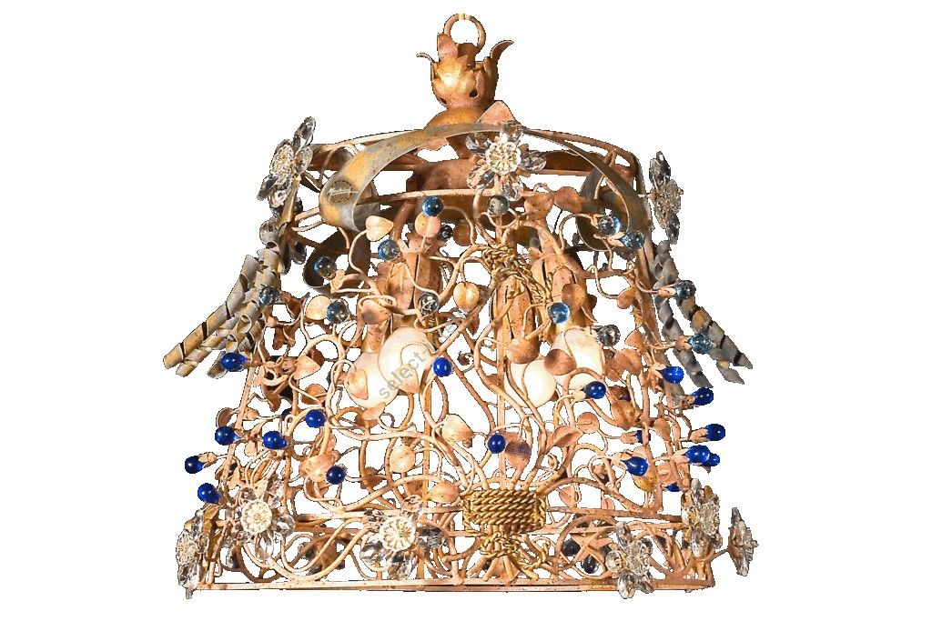 Mechini / Chandeliers / Clear Bohemian Crystal and Murano Glass L104/4