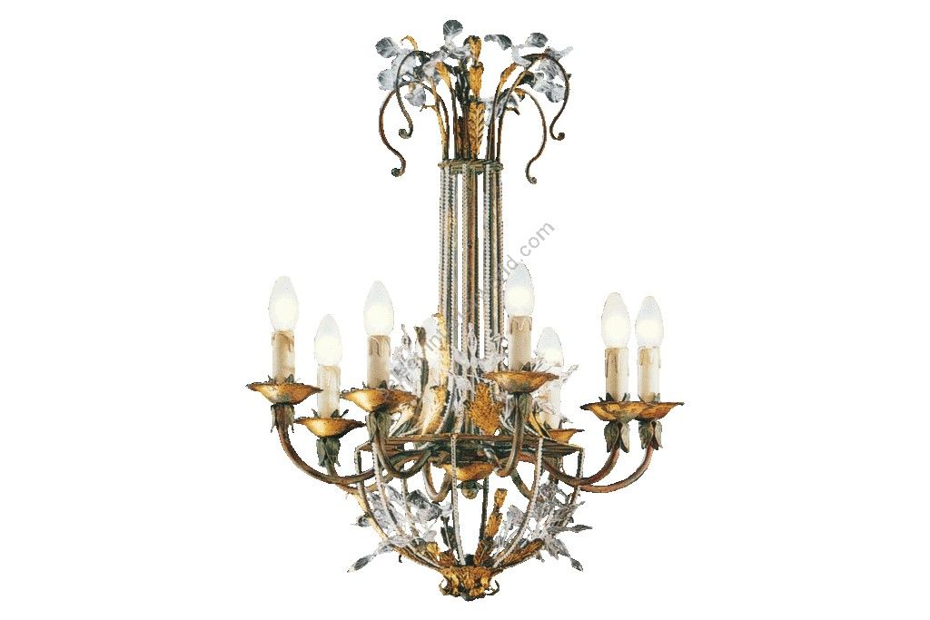 Mechini / Chandeliers / Murano Glass and Crystal Strip L195/8
