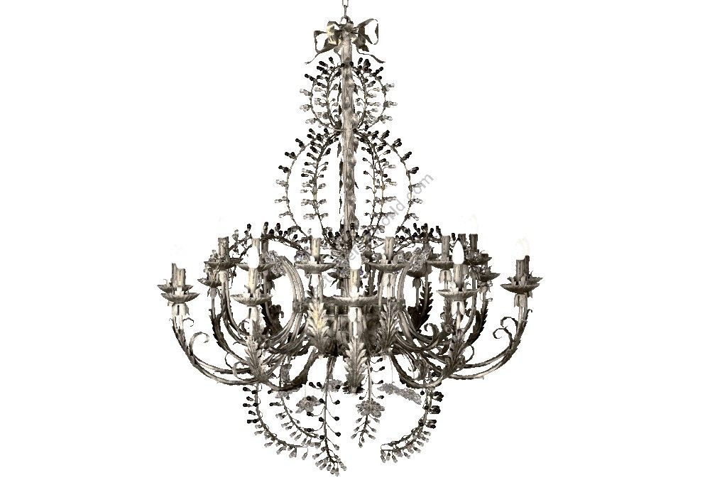 Mechini / Chandeliers / Clear Bohemian Crystal and Murano Glass L219/24