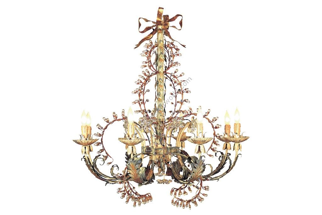 Mechini / Chandeliers / Clear Bohemian Crystal and Murano Glass L219/8
