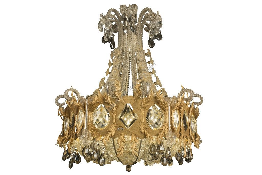 Mechini / Chandeliers / Coloured Bohemian Crystal and Murano Glass L310/12