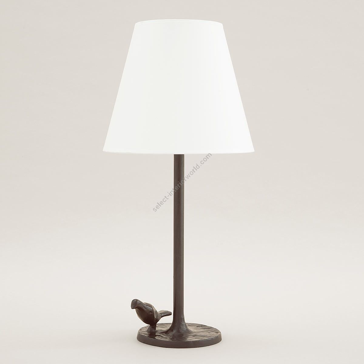 Objet Insolite / Bronze table lamp / Lampe Plume