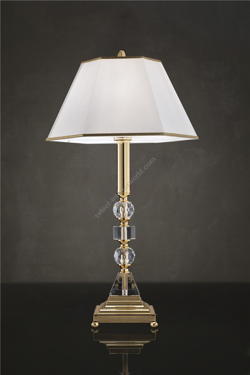 Italian Luxury Lighting / Table Lamps / Gold with Lampshade LF2033