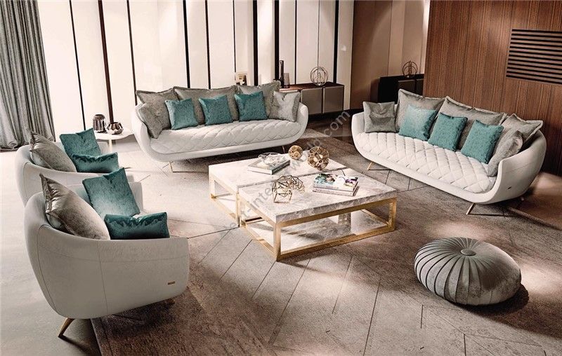 Keoma / Sofas / Clarissa: Sofa, Armchair, Pouf