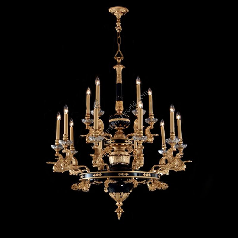 Mariner / Kronleuchter / Bronzeguss / Kristall 20060