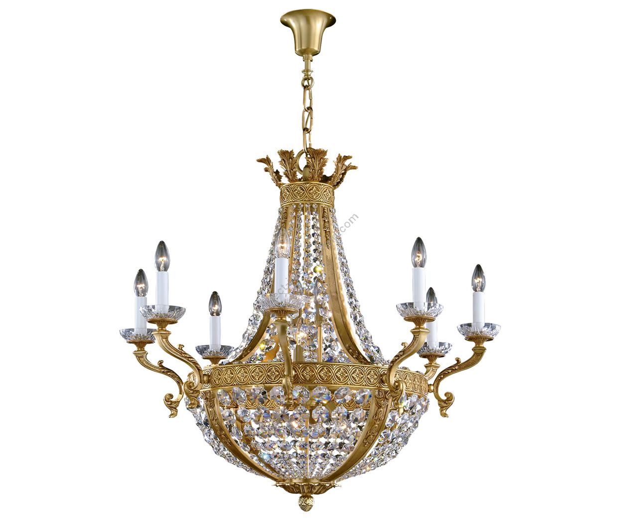 Mariner / Kronleuchter / Bronzeguss / Swarovski Elements 19601