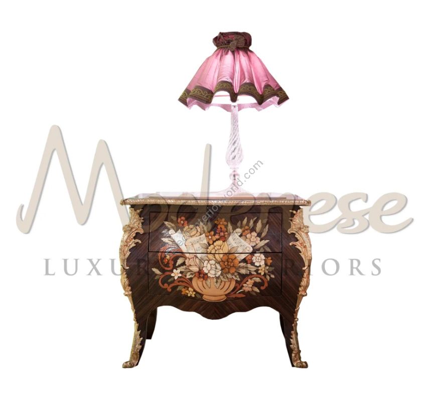 Modenese Luxury Interiors / Nachttische / Barock 2-Schubladen
