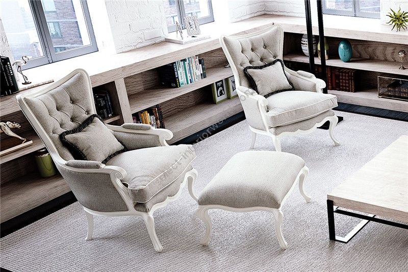 Keoma / Armchairs / Giusi: Armchair and Ottoman