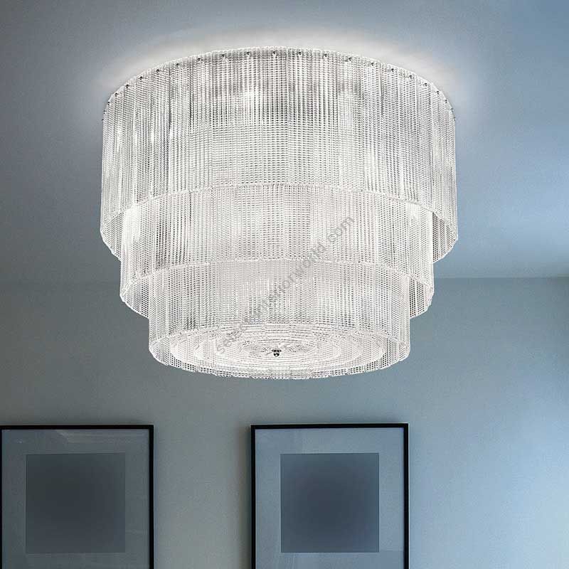 Glass & Glass Murano / Ceiling lamp / Reflections ART. 520/P