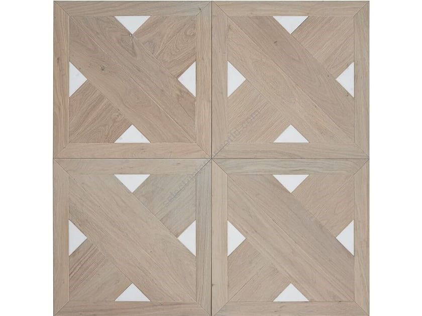 Bassano Parquet / Oak and Carrara marble parquet / The geometries - Patterns Pattern Oak Carrara Marble