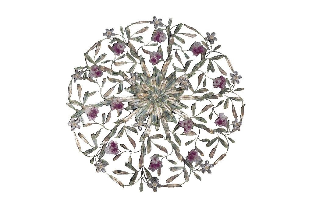 Mechini / Ceiling Lights / Coloured Bohemian Crystal and Murano Glass P349/12