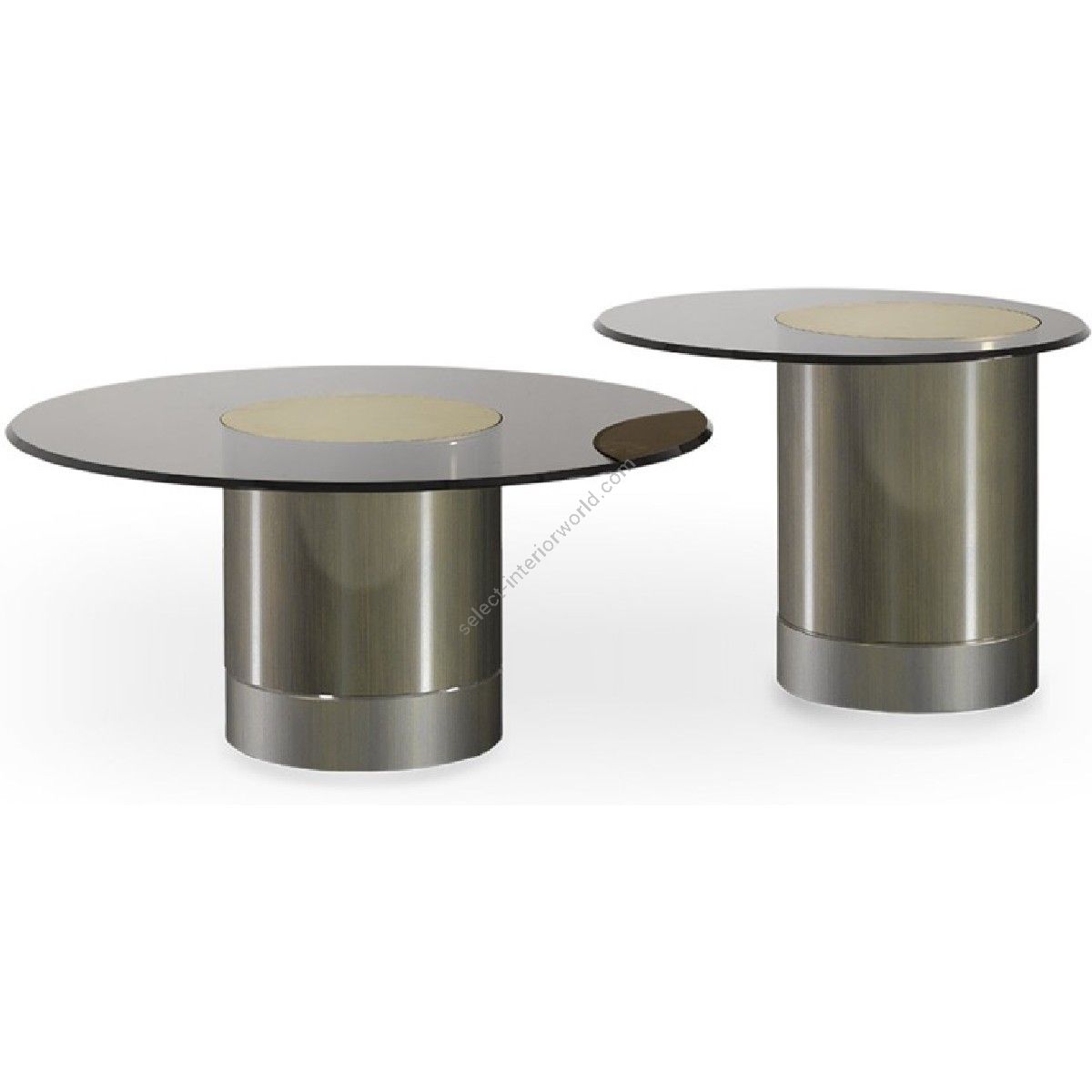 Reflex / Couch- & Cocktailtische / Tau 40 Steel Vetro