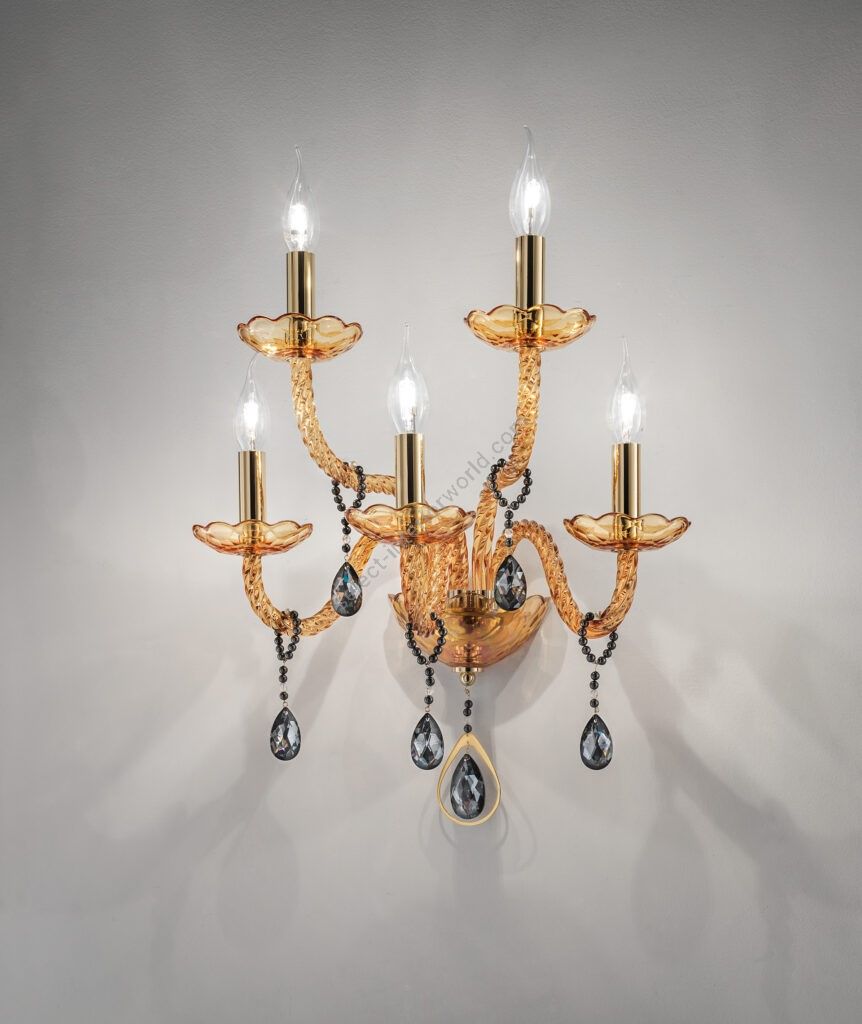 Euroluce Lampadari / Wall Sconces / Toochic A5 Oro Ambra