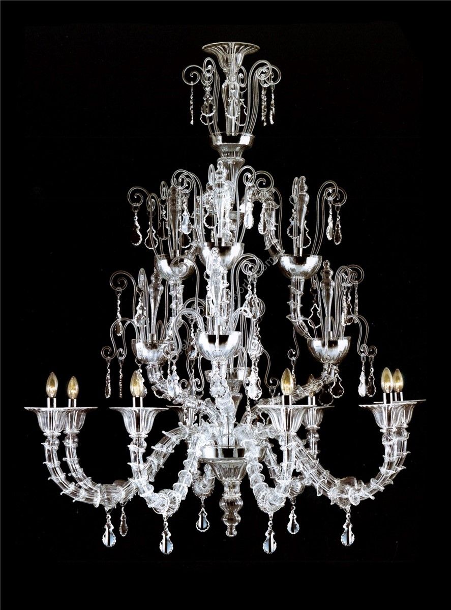 Italian Luxury Lighting / Chandeliers / Venetian Glass Murano glass 8-Light V7602 008