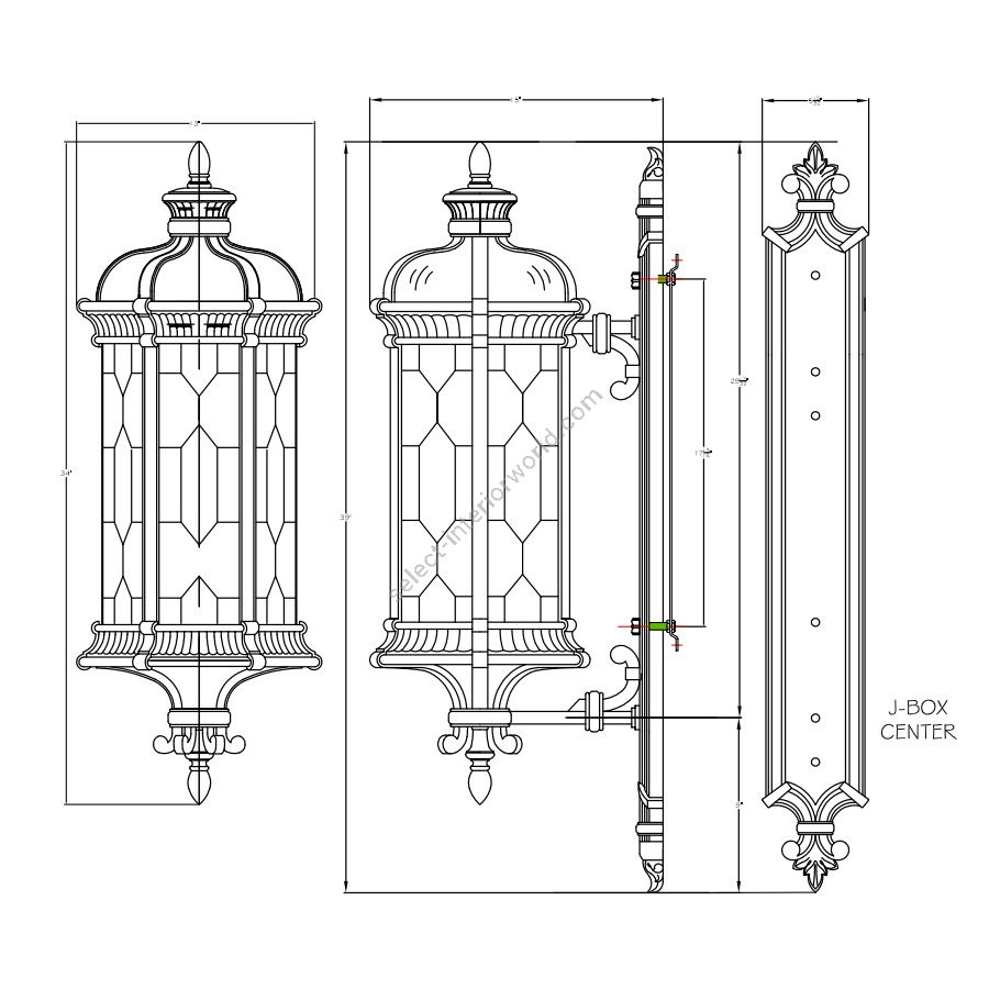 Medium 413981-1 - cm.: 99 x 33 x 38 / inch.: 39" x 13" x 15"