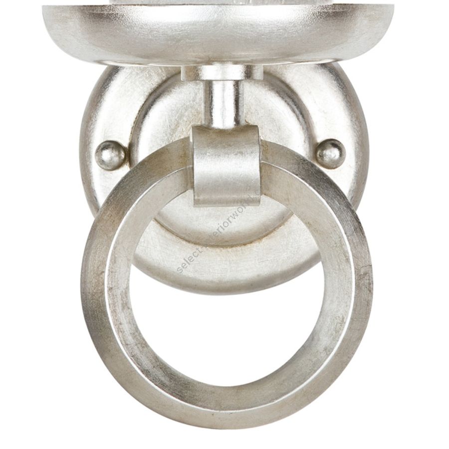 Platinized silver leaf finish