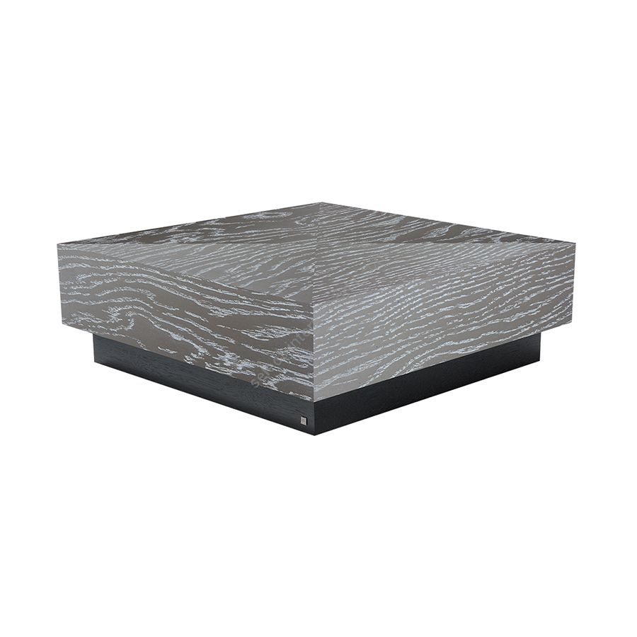 Charcoal finish / Cerused Gray wood top