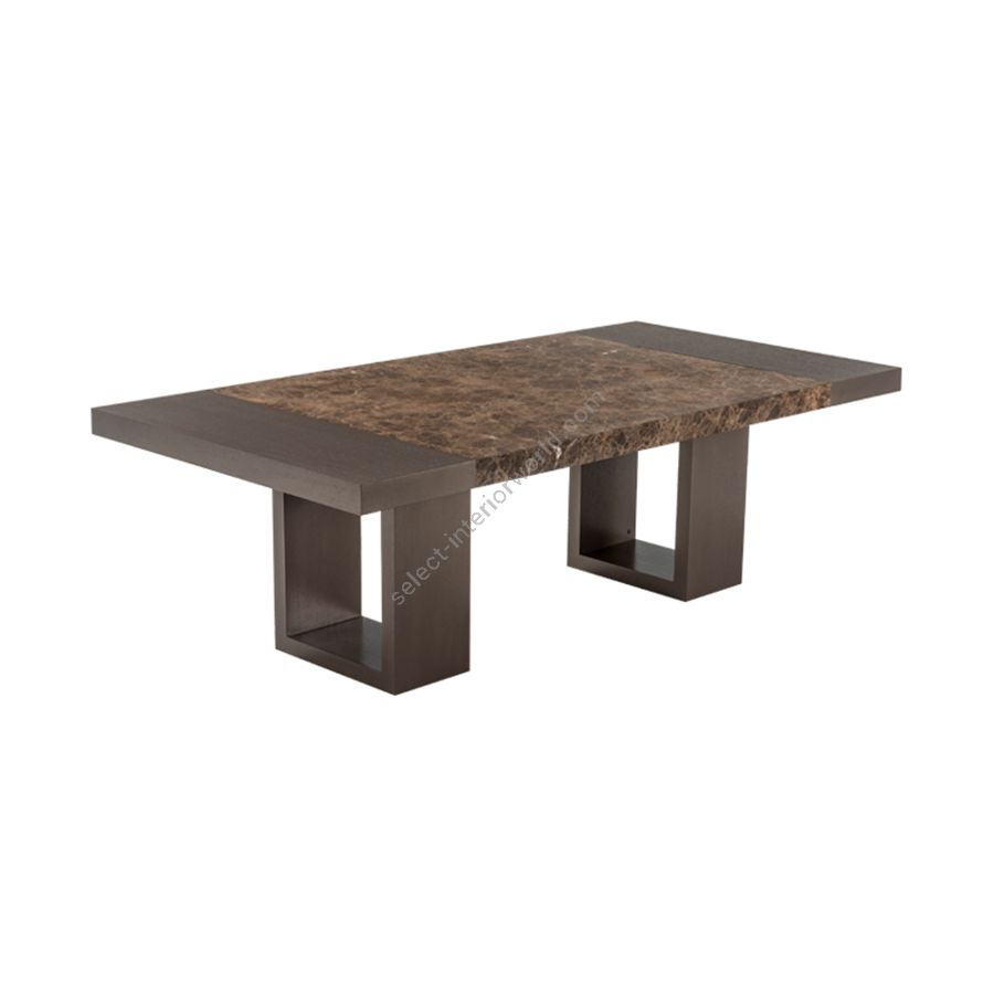 Dark finish / Champagne Marble top