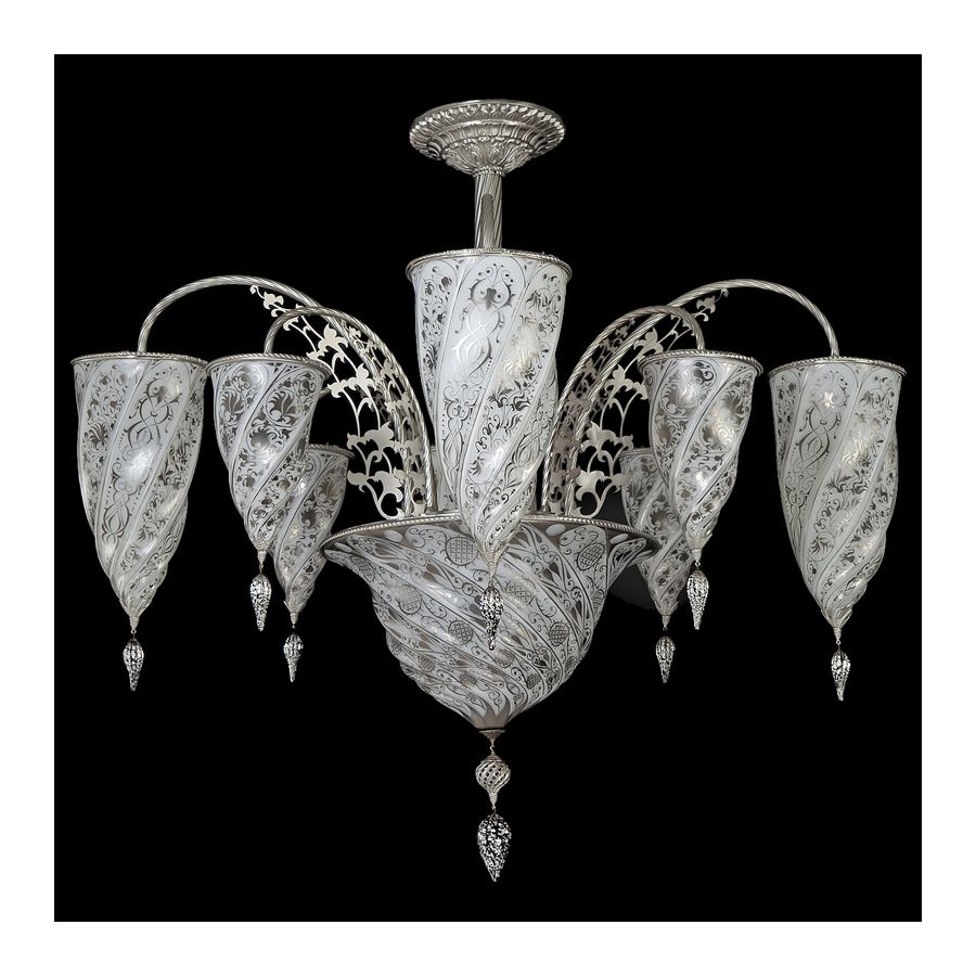 White decor glass colour