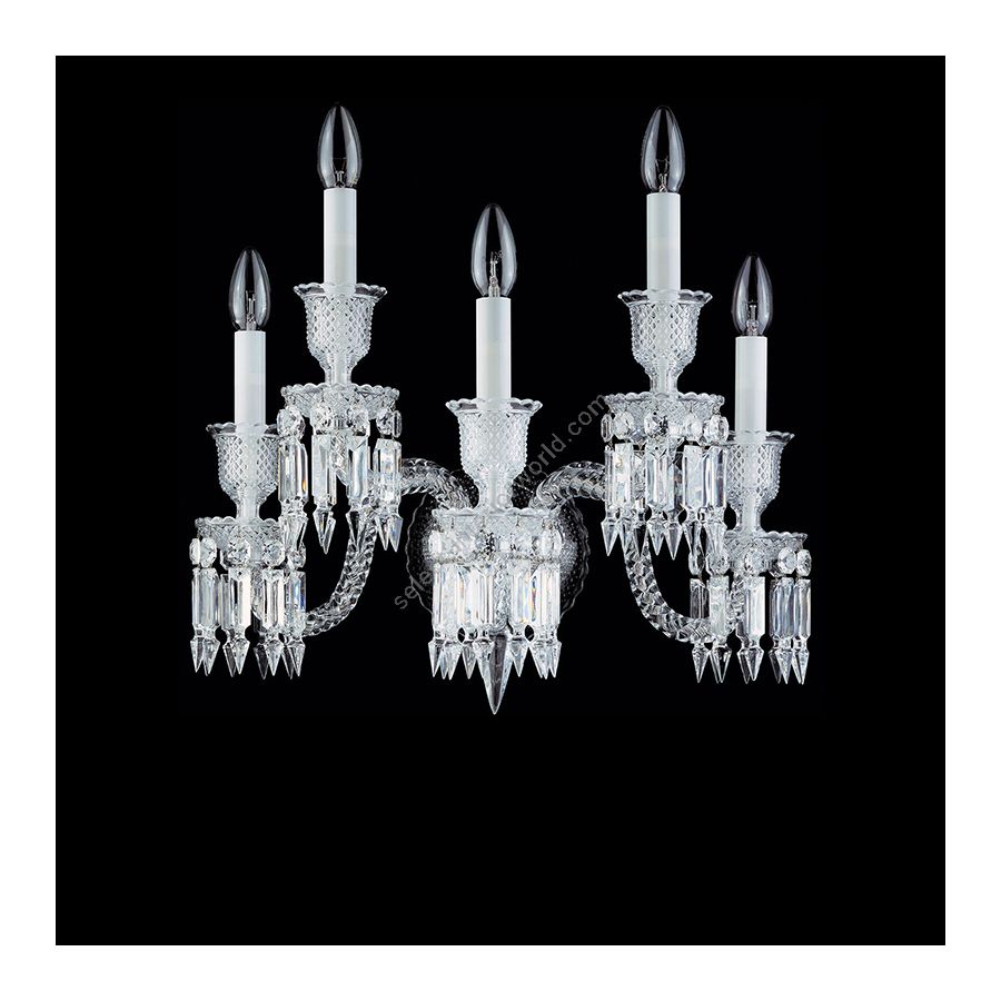 Clear Glass / Without Lampshades / 5 lights (cm.: 47 x 51 x 38 / inch.: 18.5" x 20.08" x 14.96")