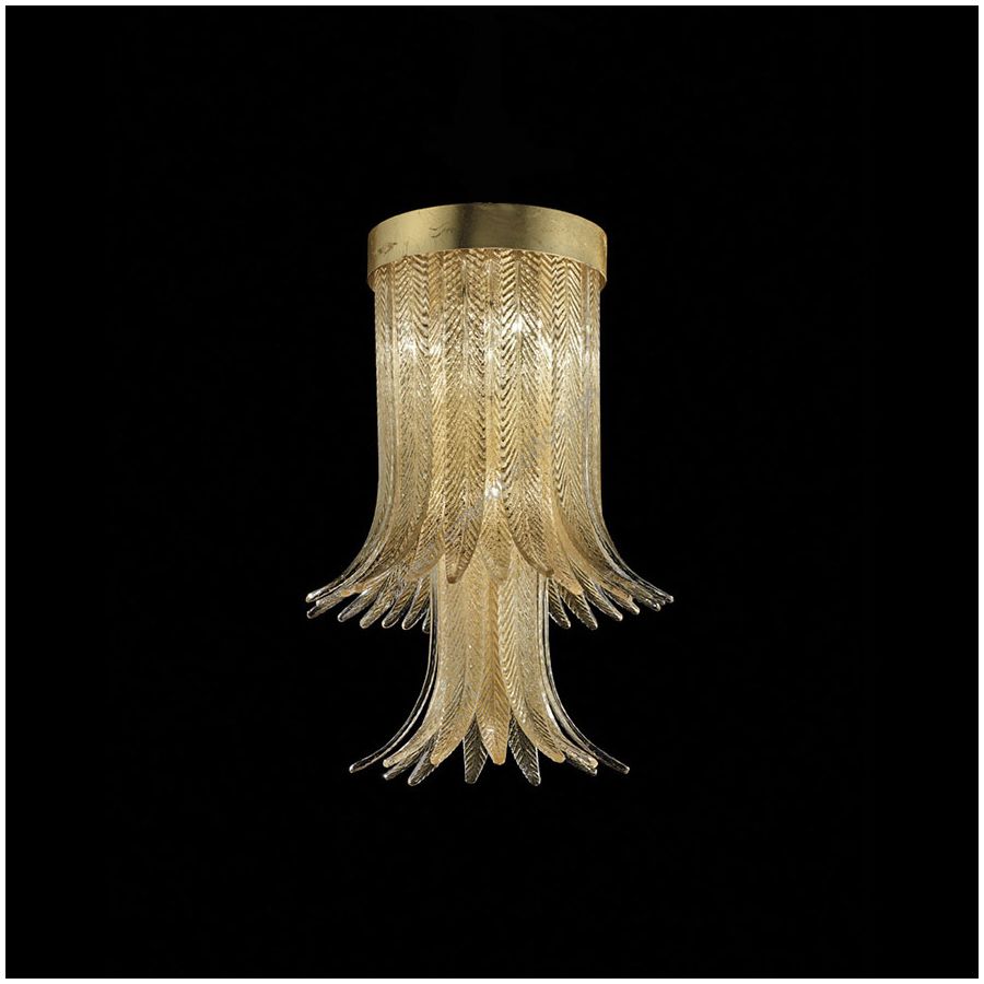 Oberfläche Metall: Gold leaf MXD, Glasfarbe: Clear gold colour COF G, 2-Ebene