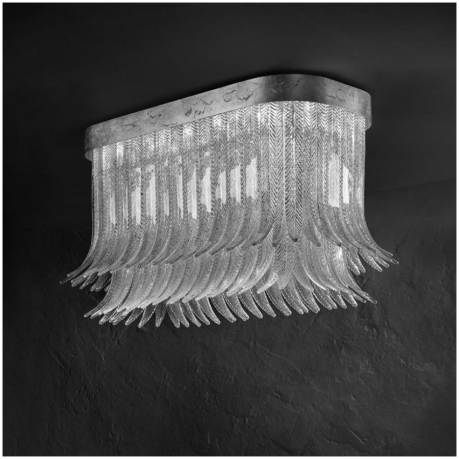 Finish metal: Silver leaf MXC, Glass colour: Clear silver colour COF S