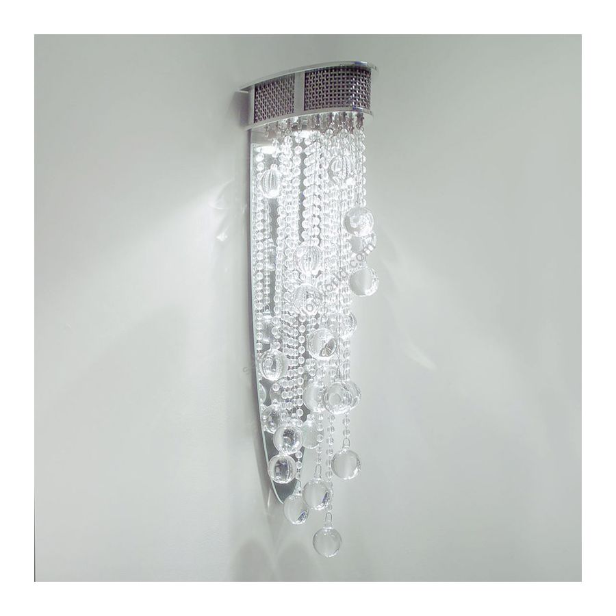 Clear Crystal Sphere type / 100% coverage / cm.: 61 x 17.1 x 20.3 / inch.: 24" x 6.73" x 8"