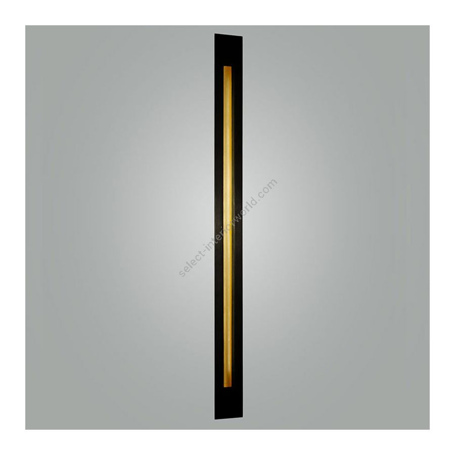 Blackened frame with Yellow Gold leaf finish